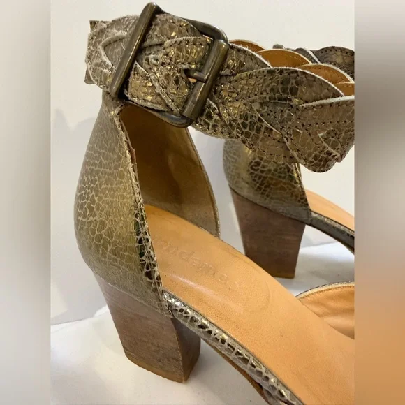 Sundance woven ankle heels size 38 - Picture 3 of 10